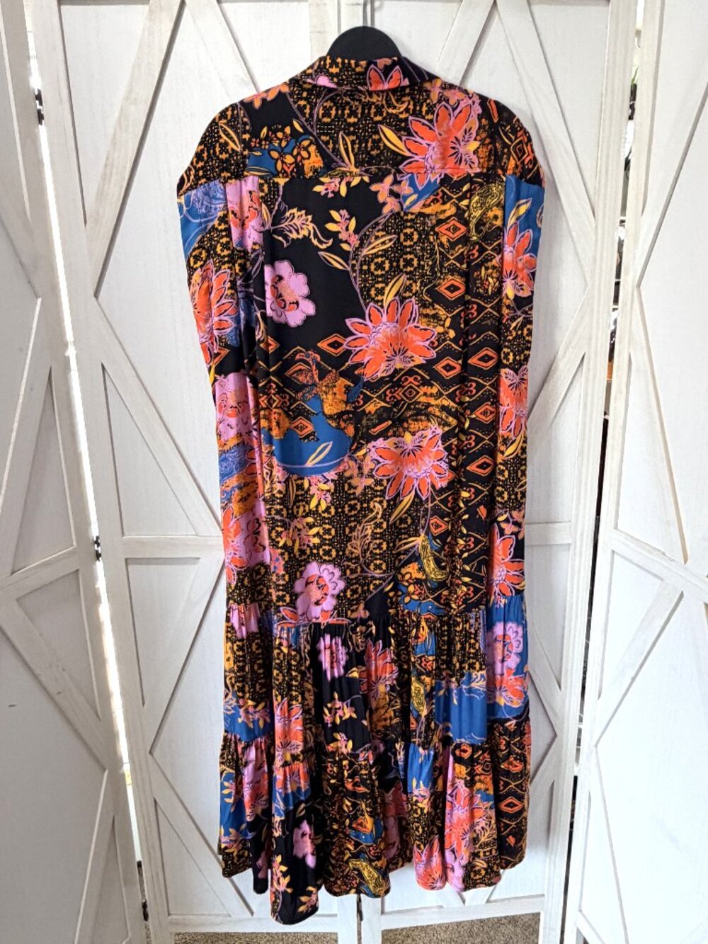 Free People On My Mind Floral Patchwork Maxi Dress Size M NWT $148 - Picture 3 of 11